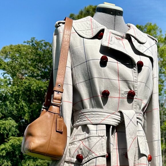 COACH Vintage Soft Legacy Demi Hobo 9564 Burnished Camel Adjustable Strap - Picture 7 of 14